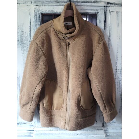 Anthropologie LaBiz Relaxed Sherpa Moto Jacket - New XL - Picture 7 of 9